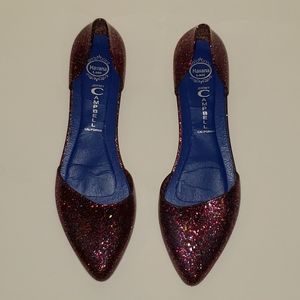 Amazing Pink Glittery Jelly Shoes!